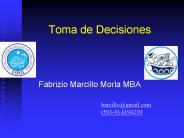 Toma de Decisiones
