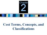 Cost Terms, Concepts, and Classifications