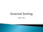 External Sorting