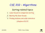 CSE 202 - Algorithms