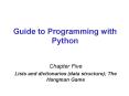 Guide to Programming with Python PowerPoint PPT Presentation