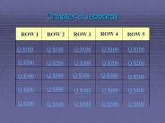Chapter 8 Jeopardy