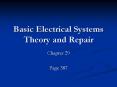 Basic Electrical Systems Theory and Repair PowerPoint PPT Presentation