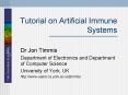 Tutorial on Artificial Immune Systems PowerPoint PPT Presentation