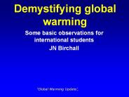 Demystifying global warming