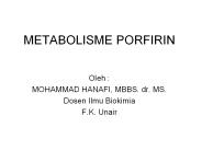 METABOLISME PORFIRIN