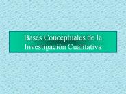 Bases Conceptuales de la Investigaci
