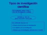 Tipos de investigaci