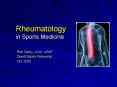 Rheumatology in Sports Medicine PowerPoint PPT Presentation