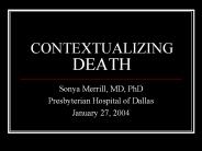 CONTEXTUALIZING DEATH