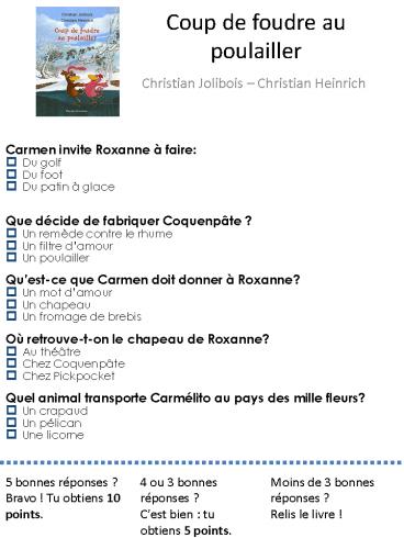 Coup de foudre au poulailler