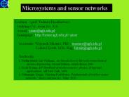 Microsystems and sensor networks