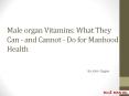 Male organ Vitamins- What They Can - and Cannot - Do for Manhood Health PowerPoint PPT Presentation