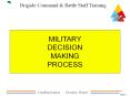 MILITARY DECISION MAKING PROCESS PowerPoint PPT Presentation