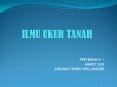 ILMU UKUR TANAH PowerPoint PPT Presentation
