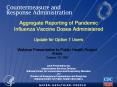 Aggregate Reporting of Pandemic Influenza Vaccine Doses Administered  Update for Option 1 Users PowerPoint PPT Presentation