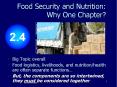 Food Security and Nutrition: Why One Chapter? PowerPoint PPT Presentation