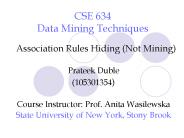 CSE 634 Data Mining Techniques