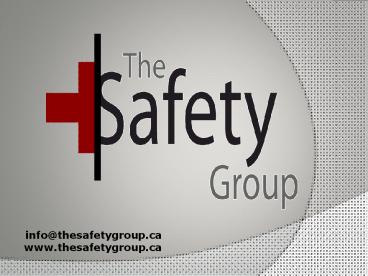 The Safety Group - Importance of safety