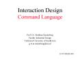 Interaction Design Command Language PowerPoint PPT Presentation