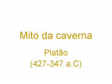 Mito da caverna