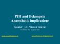 PIH and Eclampsia Anaesthetic implications PowerPoint PPT Presentation
