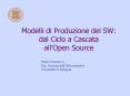 Modelli di Produzione del SW: dal Ciclo a Cascata all PowerPoint PPT Presentation