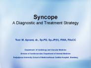 Syncope A Diagnostic and Treatment Strategy