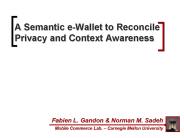 A Semantic e-Wallet to Reconcile
