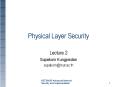 Physical Layer Security PowerPoint PPT Presentation