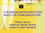 E-BUSINESS INFRASTRUCTURE NEED FOR STANDARDIZATION