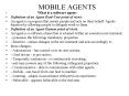 MOBILE AGENTS PowerPoint PPT Presentation