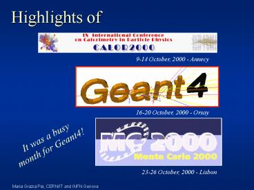 23-26 October, 2000 - Lisbon