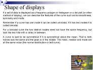 Shape of displays