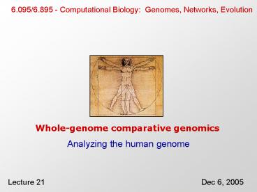Whole-genome comparative genomics