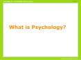 What is Psychology? PowerPoint PPT Presentation