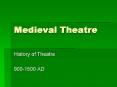 Medieval Theatre PowerPoint PPT Presentation