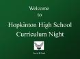 Hopkinton High School PowerPoint PPT Presentation
