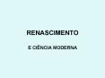 RENASCIMENTO PowerPoint PPT Presentation