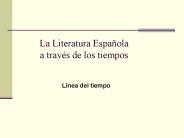 La Literatura Espa