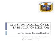 LA INSTITUCIONALIZACI