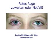 Rotes Auge