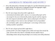 AGGREGATE DEMAND AND SUPPLY