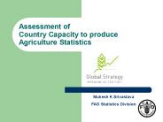 Assessment of Country Capacity to produce Agriculture Statistics