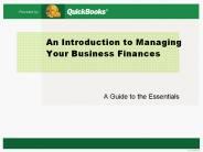 An Introduction to Managing Your Business Finances