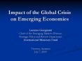 Impact of the Global Crisis on Emerging Economies PowerPoint PPT Presentation