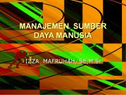 MANAJEMEN SUMBER DAYA MANUSIA