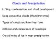 Clouds and Precipitation PowerPoint PPT Presentation