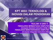 KPT 4033 :TEKNOLOGI