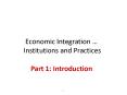 Economic Integration  PowerPoint PPT Presentation